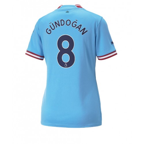 Manchester City Ilkay Gundogan #8 Hjemmedrakt Kvinner 2022-23 Kortermet Manchester City Ilkay Gundogan #8 Hjemmedrakt Kvinner 2022-23 Kortermet